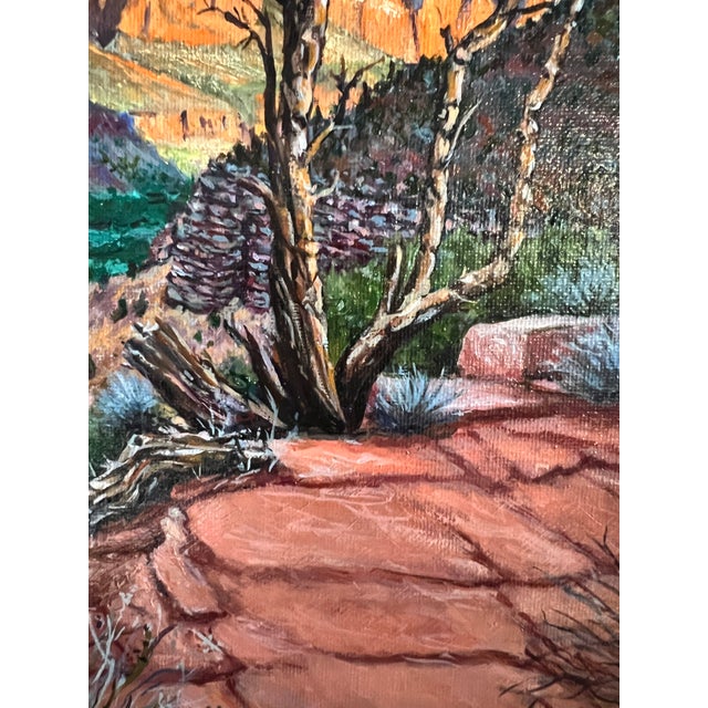 2020s Red Rock Vista Origenal Oil Painting by Steve Schaaf For Sale - Image 5 of 9