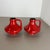 Red-Glaze Fat Lava UFO Vases from Jopeko, Germany, 1970s, Set of 2 For Sale - Image 3 of 18
