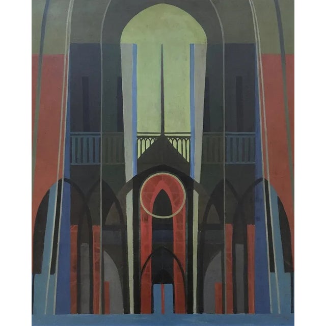 Xavier Albert Fiala, La Cathédrale, Oil on Wood For Sale - Image 9 of 9