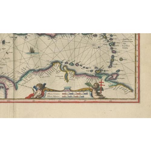 Caribbean Map from Blaeu, 1642 For Sale - Image 10 of 12