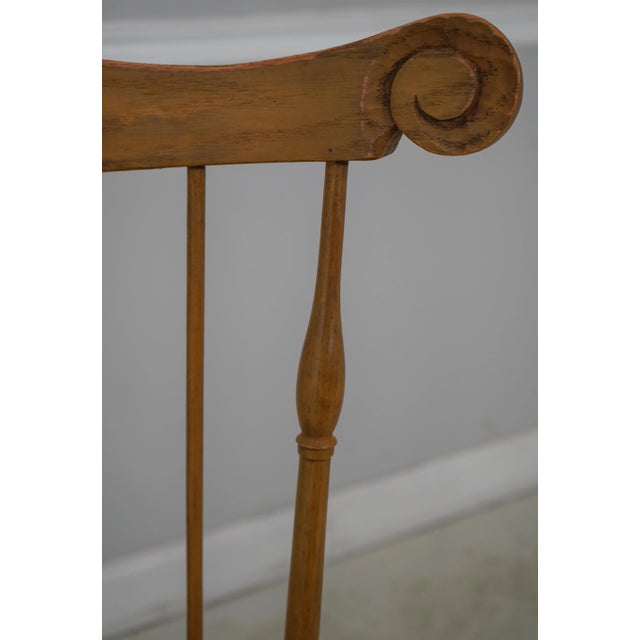 Set of 6 Bench Made Paint Decorated Windsor Dining Chairs For Sale In Philadelphia - Image 6 of 13