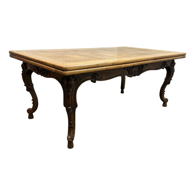 French Louis XV Extension Dining Table, Mid 20th Century For Sale