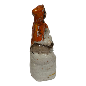 Mid 19th Century Staffordshire Little Red Riding Hood Figurine
