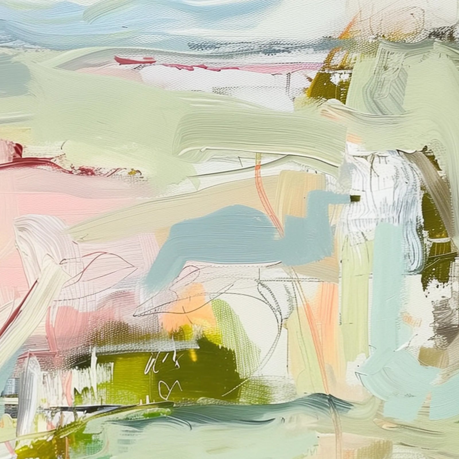 Abstract Painting by Tatiana Duperault Acrylic & Oil on Canvas