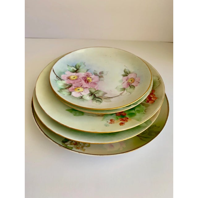 Vintage Mixed Floral China Set of Five For Sale - Image 9 of 11