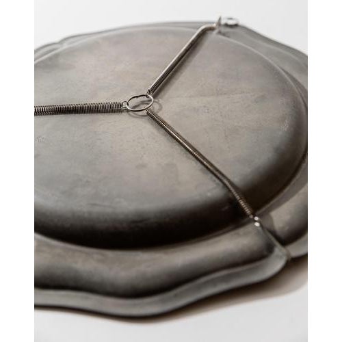 Vintage Pewter Wall Plate, 1940s For Sale - Image 5 of 11