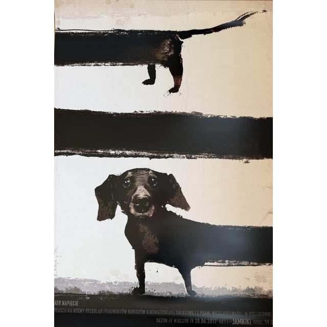 Paper Dachshund in Films Poster by R.Kaja, 2017 For Sale - Image 7 of 7