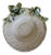 Vintage Italian Laveno Majolica Signed Bowl With Trompe L’Oeil Morning Glories For Sale