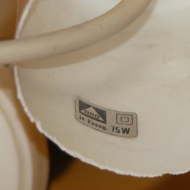 Yellow Plastic Ceiling Light in the style of Zicoli, 1970s For Sale - Image 10 of 12