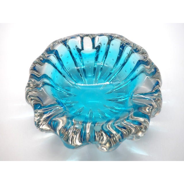 Vintage Handblown Murano Glass Ashtray, Italy, 1960s For Sale - Image 10 of 10