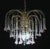 1980s 1980s Meryl Streep, Pink Murano Flowers and Crystal Drops Chandelier - Set of 2 For Sale - Image 5 of 16