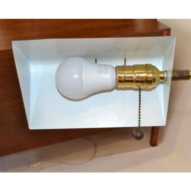 Italian Brass Swing Arm Floor Reading Lamp Rectangle Genuine Taupe Marble Base For Sale In Miami - Image 6 of 13