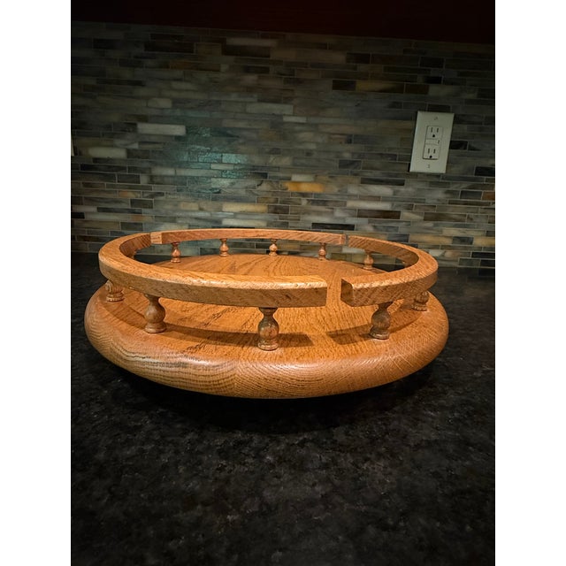 Add a touch of timeless Midwestern craftsmanship to your tabletop or kitchen counter with this exceptional vintage Lazy...