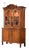 18th C. French Louis XV Pine Buffet-Deux-Corps Vitrine Cabinet From Normandy For Sale