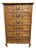 French Louis XV Carved Oak Tallboy For Sale