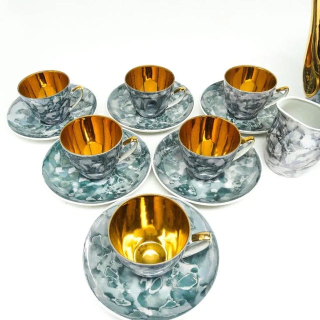 Pop-Art Coffee Set Aldona, Chodzież, Poland, 1960s, Set of 15 For Sale - Image 10 of 12
