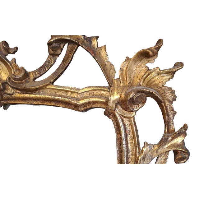 Lombardy Baroque Style Gilded Mecca Mirror, 18th Century For Sale - Image 5 of 11