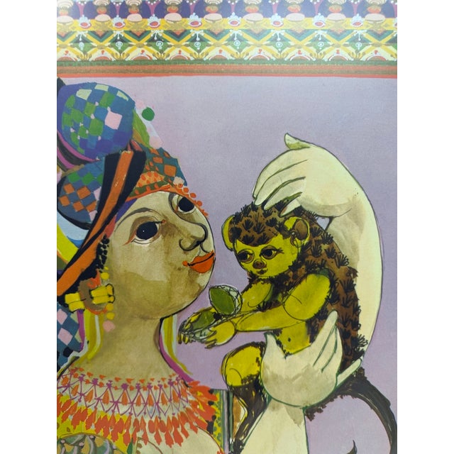 The Four Corners of the World Poster by Björn Wiinblad for Permild & Rosengreen, 1970s, Set of 4 For Sale - Image 10 of 18