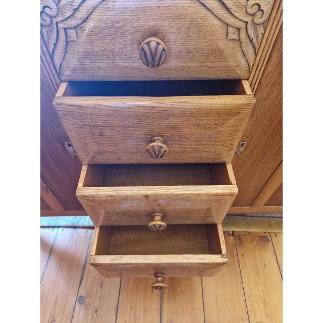 Mid-Century Oak Sideboard, 1930s For Sale - Image 9 of 18