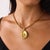 Early 20th Century Early 20th Century Victorian 18k Yellow Gold Lyre Necklace For Sale - Image 5 of 6