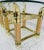 Italian Faux Tusk and Brass Finish End Tables Tomasso Barbi Style a Pair For Sale - Image 9 of 12
