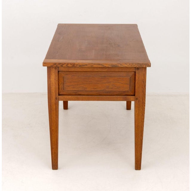Arts and Crafts Style Oak Desk For Sale In New York - Image 6 of 7