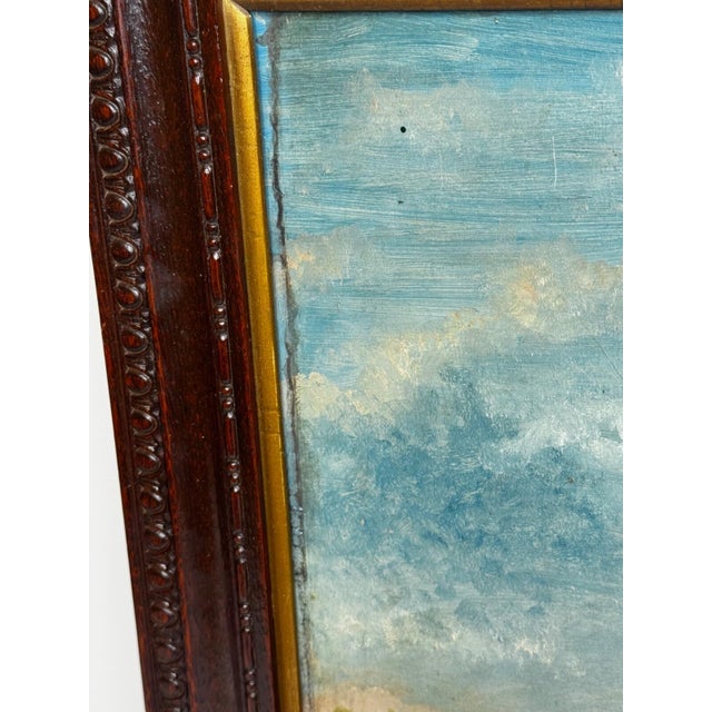 Circa 1930 British Folk Art Champion Racing Pigeons Oil Painting For Sale - Image 18 of 18
