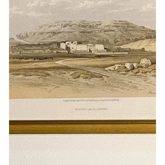 Realism Print of Medinet Abou, Thebes, by Roberts, 19th Century For Sale - Image 3 of 5