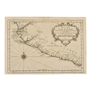 West Coast of Africa; Bellin 18th Century Map, 1780