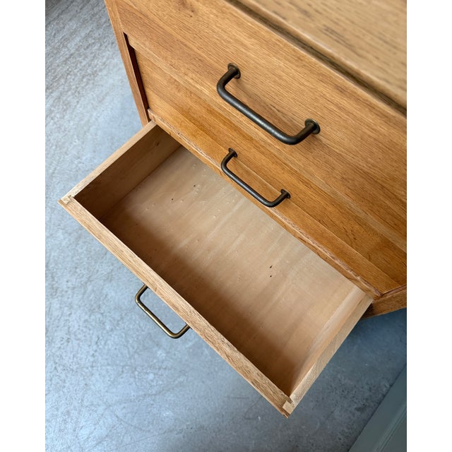 Small Vintage Chest of Drawers in Oak, 1960s For Sale - Image 12 of 15
