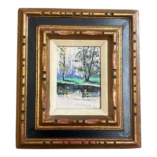 1970’s Original Impressionist Landscape Painting by Morris Katz For Sale