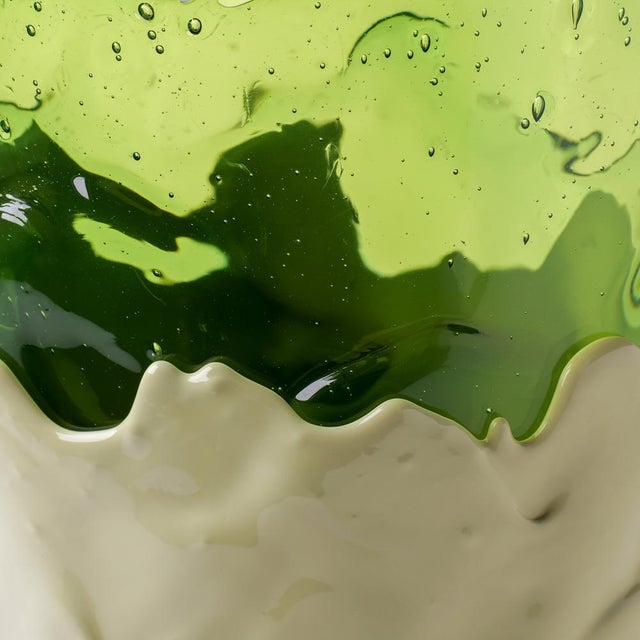 Clear Vase in Clear Bottle Green by Gaetano Pesce for Fish Design For Sale - Image 14 of 18