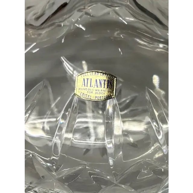 Mid 20th Century Vintage Portuguese Crystal Decanter, Signed For Sale - Image 5 of 6