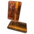 Guzzini 1970s Set of Two Mid-Century Modern Faux Tortoiseshell Lucite Trays by Guzzini For Sale - Image 4 of 13