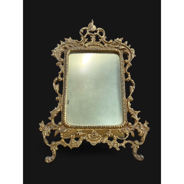 French Rococo Gilt Bronze Photo Frame, 1800s For Sale - Image 14 of 14