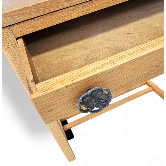Oak Side Table, 1970s For Sale - Image 5 of 15