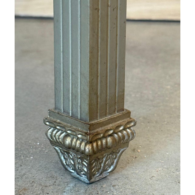 Mid 20th Century Art Deco Pair of Metal Nightstands with Original Crystal door For Sale - Image 14 of 18