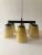1950s Ceiling Lamp with 6 Handmade Opaline Glass Shades from Lidokov, 1950s For Sale - Image 5 of 11