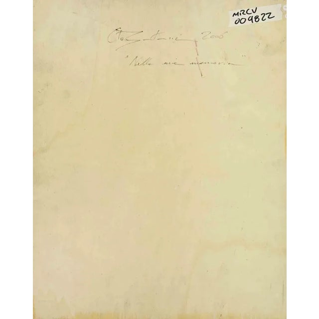 Contemporary Cristiano Guitarrini, In My Memory, Oil on Panel, 2006 For Sale - Image 3 of 4