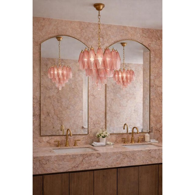 Vintage Murano Glass Chandeliers, 1990 For Sale - Image 9 of 13