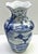Vintage Chinese Blue White Porcelain Scene Vase For Sale - Image 4 of 5