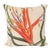 Botanical Down Filled Linen Throw Pillow For Sale