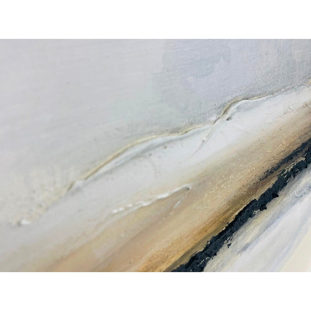 Textile Large Abstract Landscape Oil Painting by Edward View, Framed For Sale - Image 7 of 18