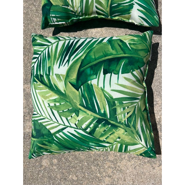 Tommy Bahama Tropical Style Indoor/ Outdoor Pillows -2 For Sale - Image 4 of 6
