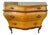 Vintage Italian Rococo Style Burl Wood 3-Drawer Bombe Commode Chest For Sale