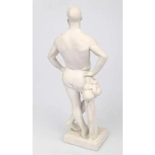 Biscuit Figure of Boxer For Sale - Image 4 of 7