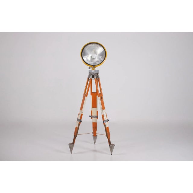 Industrial Tripod Spotlight from Holophane, 1960s For Sale - Image 4 of 18