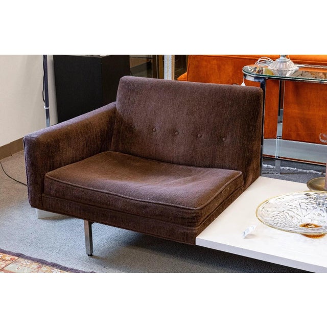 George Nelson for Herman Miller Modular Steel Frame 2-Piece Seating & Table 60s - 2 Pieces For Sale - Image 9 of 10