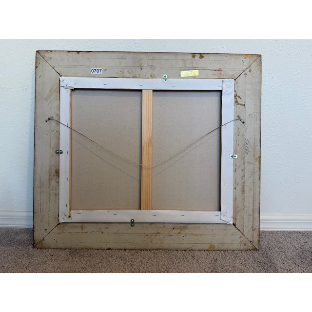 Textile Fox Hunt Oil Painting Equestrian Scene With Horses and Hounds, Landscape For Sale - Image 7 of 11