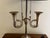 Mid 20th Century English Country Brass Horn Bouillotte Lamp With Black Tole Shade For Sale In South Bend - Image 6 of 13